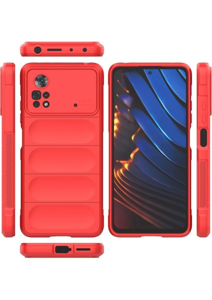 Xiaomi Poco X4 Pro 5g Kılıf Optimum Silikon - Kırmızı - TOA2153-2769 modelleri