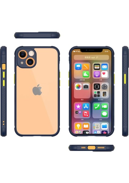 iPhone 13 Mini Kılıf Miami Şeffaf Silikon - Lacivert - TOA4862-4623 fiyatları