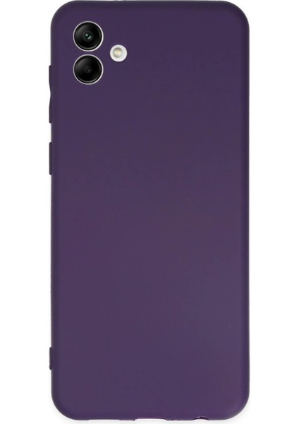 Samsung Galaxy A04 Kılıf First Silikon - Mor - TOA2913-7463