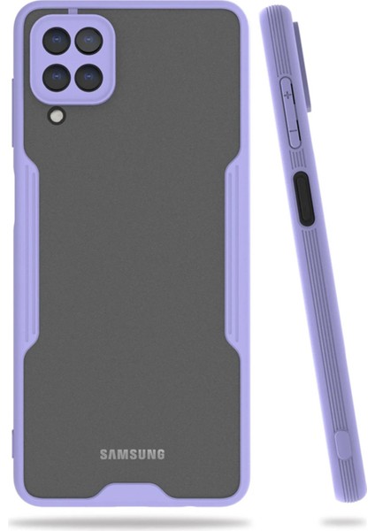 Samsung Galaxy A22 Kılıf Platin Silikon - Lila - TOA4316-6432