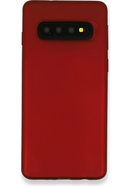 Samsung Galaxy S10 Plus Kılıf First Silikon - Bordo - TOA1442-9800