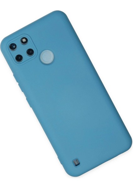 Realme C25Y Kılıf Nano Içi Kadife Silikon - Mavi - TOA6599-8360 fiyatları
