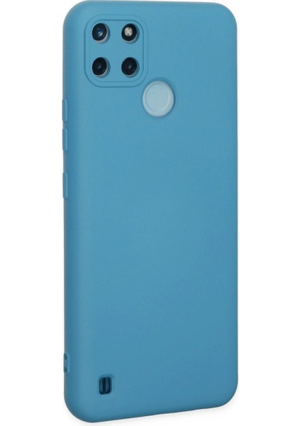 Realme C25Y Kılıf Nano Içi Kadife Silikon - Mavi - TOA6599-8360 modelleri