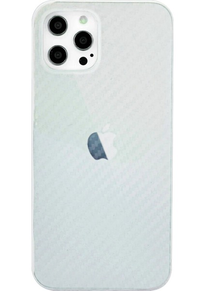 iPhone 12 Pro Max Kılıf Karbon Pp Silikon - Şeffaf - TOA7593-8806