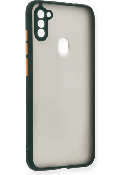 Samsung Galaxy A11 Kılıf Montreal Silikon Kapak - Yeşil - TOA4301-8159