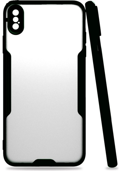 iPhone Xs Max Kılıf Platin Silikon - Siyah - TOA9423-3251