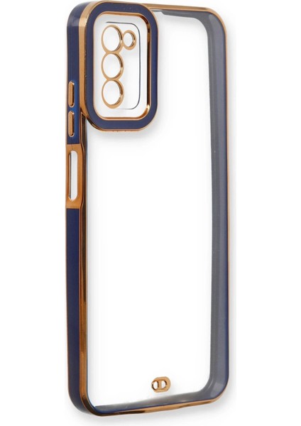 Samsung Galaxy A03S Kılıf Liva Lens Silikon - Mavi - TOA7478-8777 fırsatları