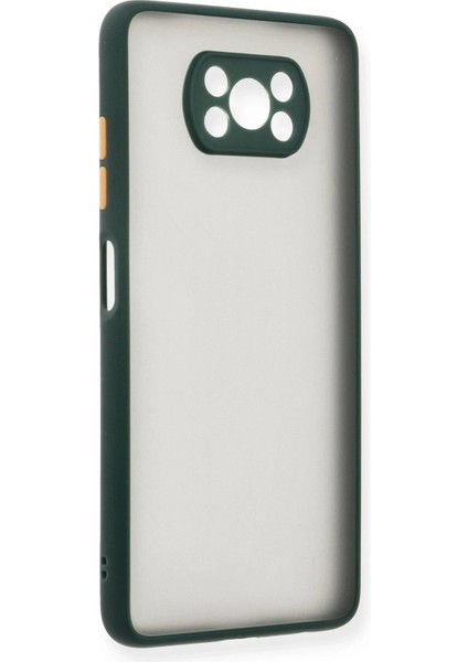 Xiaomi Pocophone X3 Kılıf Montreal Silikon Kapak - Yeşil - TOA4248-2631