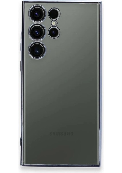Samsung Galaxy S23 Ultra Kılıf Lensli Silikon - Açık Mavi - TOA6174-3241