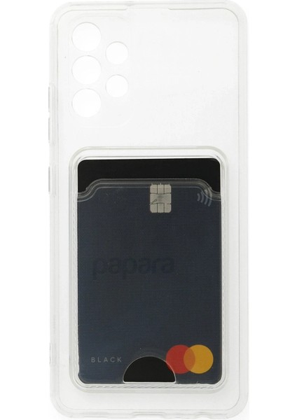 Samsung Galaxy A73 5g Kılıf Kart Şeffaf Silikon - Şeffaf - TOA3338-4261