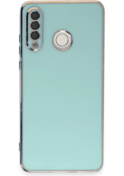 Huawei P30 Lite Kılıf Volet Silikon - Açık Yeşil - TOA3232-4977