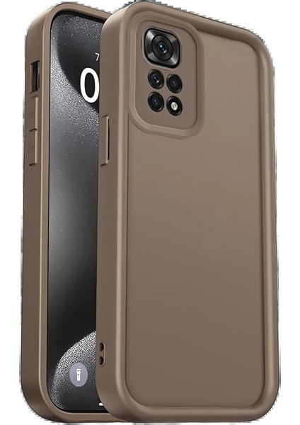 Xiaomi Redmi 10 2022 Kılıf Viera Silikon - Kahverengi - TOA8182-8689