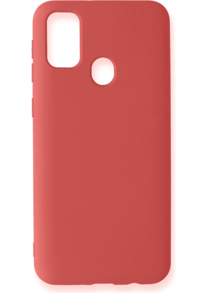 Samsung Galaxy M31 Kılıf Nano Içi Kadife Silikon - Kiremit - TOA2153-4322
