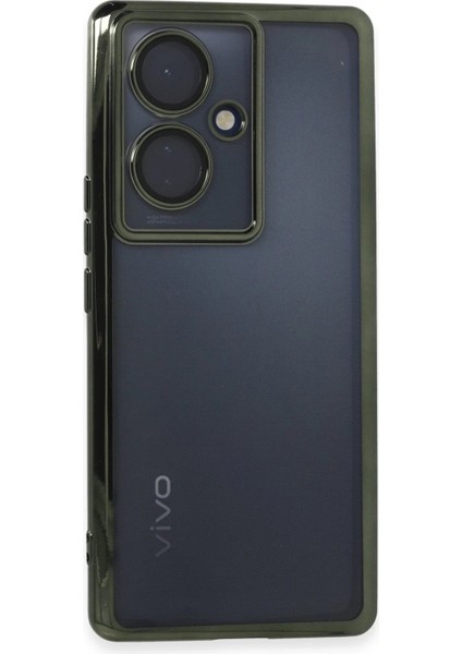 Vivo V29 Lite Kılıf Lensli Silikon - Yeşil - TOA5171-8719