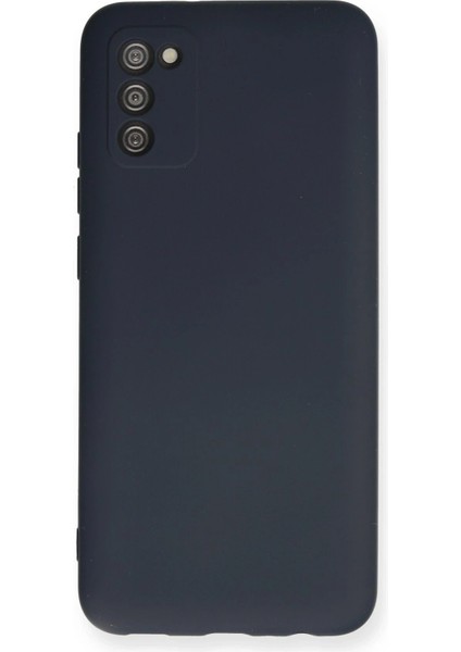 Samsung Galaxy A03S Kılıf Nano Içi Kadife Silikon - Lacivert - TOA3240-8716