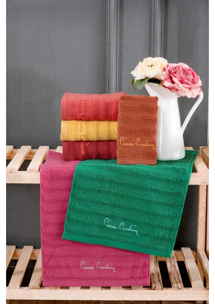 6'lı Soft El Havlusu Seti, Harmony Renkler, Yumuşak ve Şık Tasarım