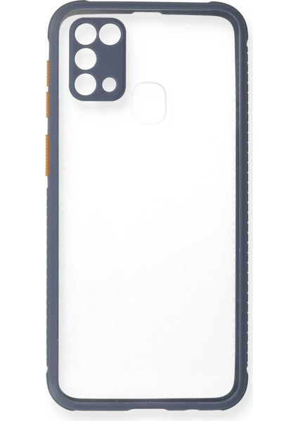 Samsung Galaxy M31 Kılıf Miami Şeffaf Silikon - Gri Arbkd fiyatları