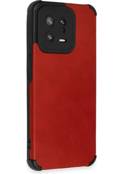 Xiaomi Mi 13 Kılıf Loop Deri Silikon - Kırmızı Arbkd fiyatları