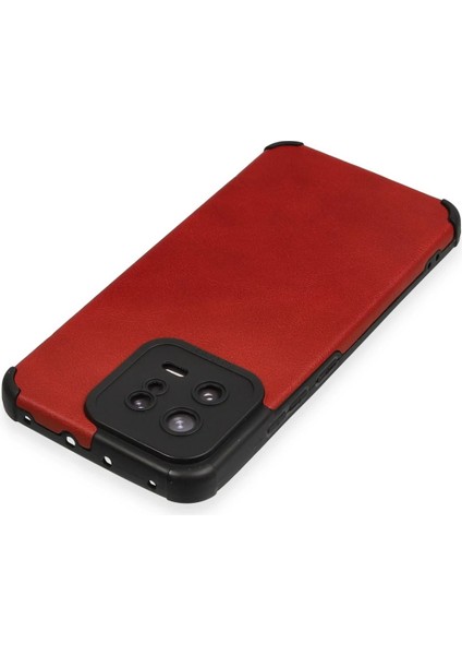 Xiaomi Mi 13 Kılıf Loop Deri Silikon - Kırmızı Arbkd modelleri