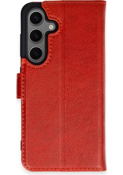 Samsung Galaxy S24 Kılıf Trend S Plus Kapaklı Kılıf - Kırmızı