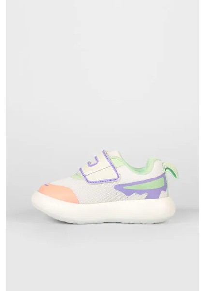 Melodic 346.P25Y.161-1104 Işıklı Phlon Hafif Taban Cırtlı Çocuk Spor Ayakkabı Beyaz Pudra fiyatları