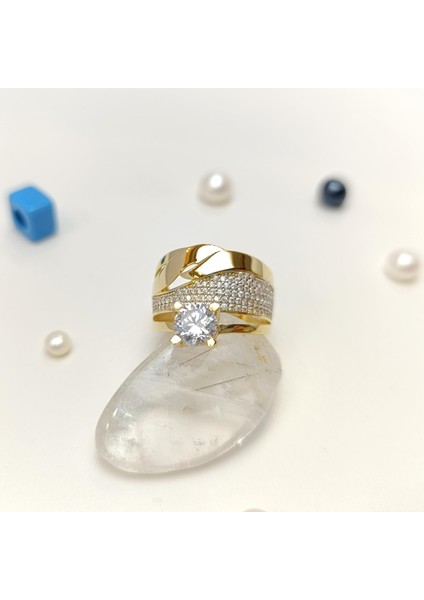 Bitişik Alyans Tek Taşlı Yüzük 14 Ayar Altın Hd Videolu fiyatları