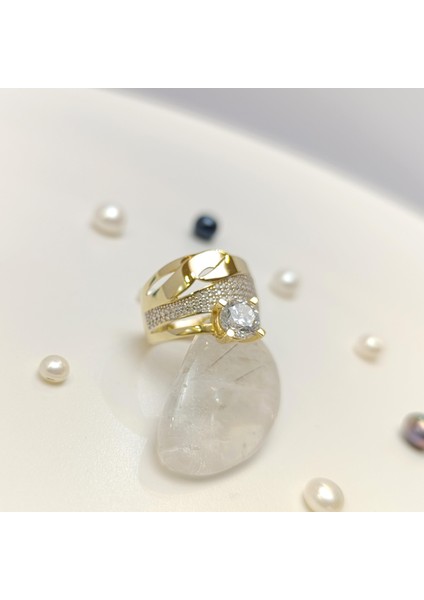 Bitişik Alyans Tek Taşlı Yüzük 14 Ayar Altın Hd Videolu modelleri