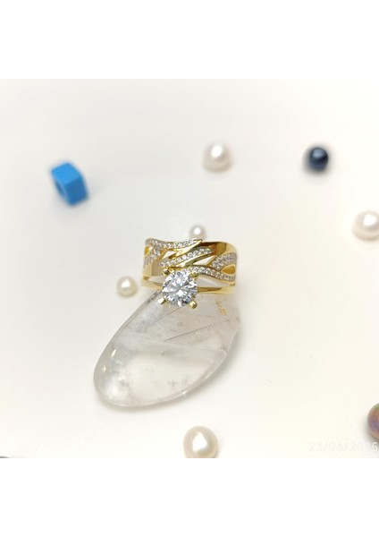 Bitişik Alyans Tek Taşlı Yüzük 14 Ayar Altın Hd Videolu modelleri