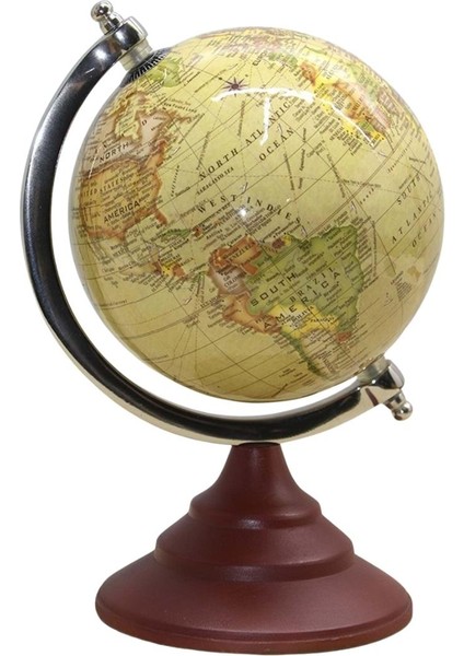 Dünya Küre Stantlı Dekoratif Döner World Globe SL339-A 26CM