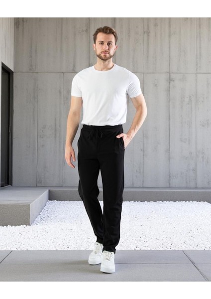 Erkek Slim Fit Jogger Pantolon | Bağcıklı Cepli Bilek Boy Rahat Kalıp |