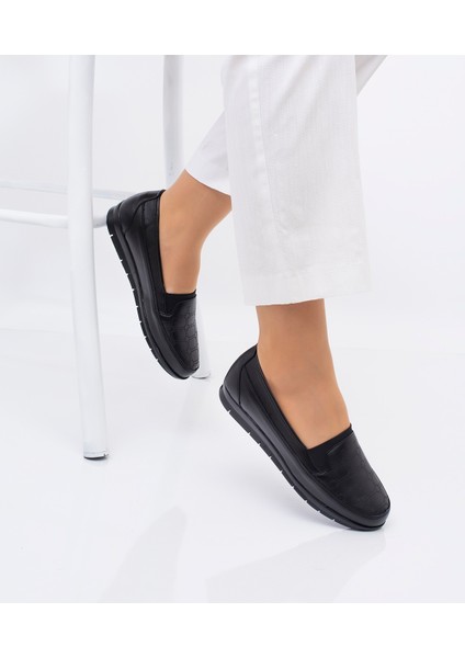 Kadın Topuk Dikenine Özel Ortopedik Düz Deri Taban Anne Ayakkabısı indirimleri
