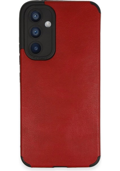 Samsung Galaxy A54 5g Kılıf Loop Deri Silikon - Kırmızı Arbkd