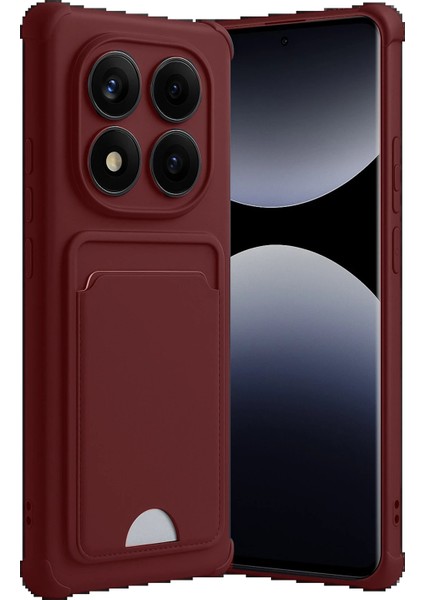 Xiaomi Redmi Note 14 Pro Plus Kelvin Kartvizitli Silikon - Bordo - TOA3427-9227 fiyatları