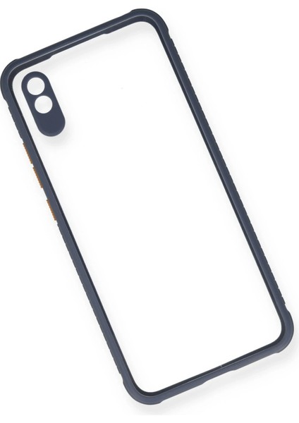 Xiaomi Redmi 9A Kılıf Miami Şeffaf Silikon - Gri Arbkd modelleri