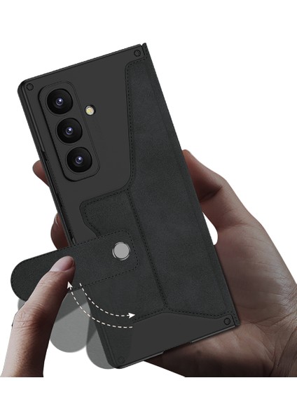 Galaxy Z Fold 7 Kılıf Kamera Korumalı Kadife Tasarımlı Zore Kıpta Kalem Bölmeli Fest Kapak fırsatları