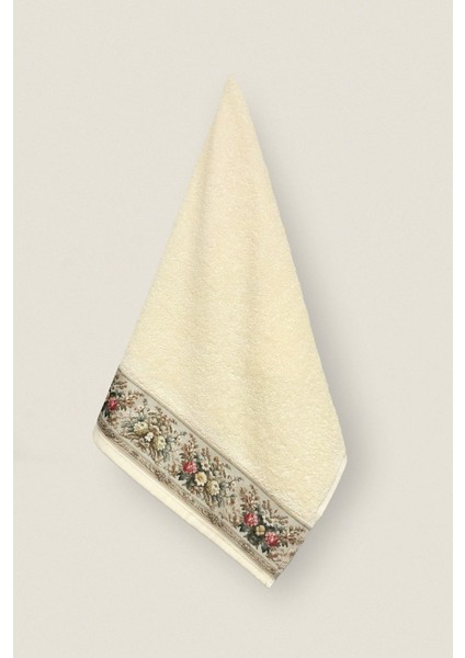 Çiçek Desenli %100 Pamuk Havlu Seti, 50X90CM, El/yüz/mutfak, 4'lü Kahverengi fırsatları