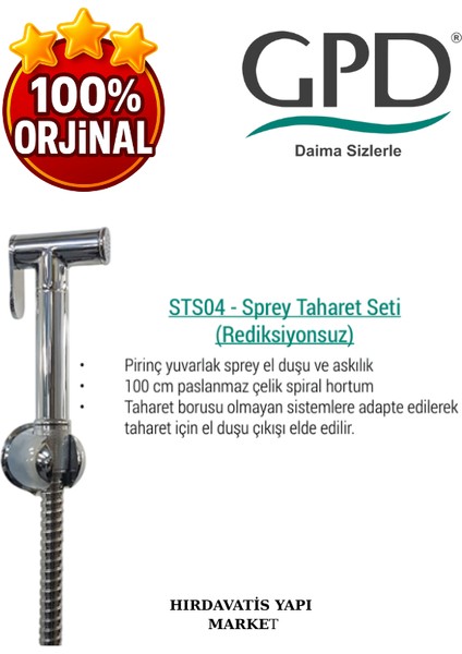 STS04 Sprey Taharet Seti (Redüksiyonsuz) fırsatları
