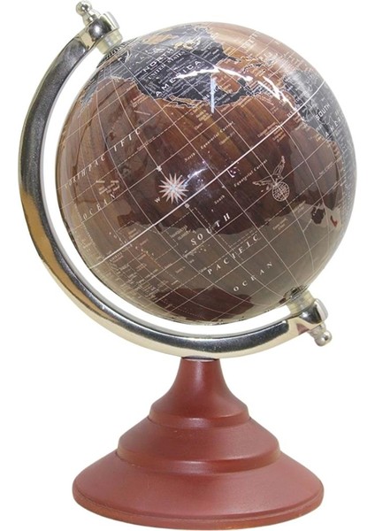 Dünya Küre Stantlı Dekoratif Döner World Globe SL339-B 26CM