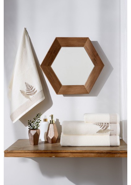 Yumuşak ve Şık Pamuk Havlu Seti, Bej Renk, Yumuşak Dokunuş, Günlük Kullanım Için Ideal fiyatları