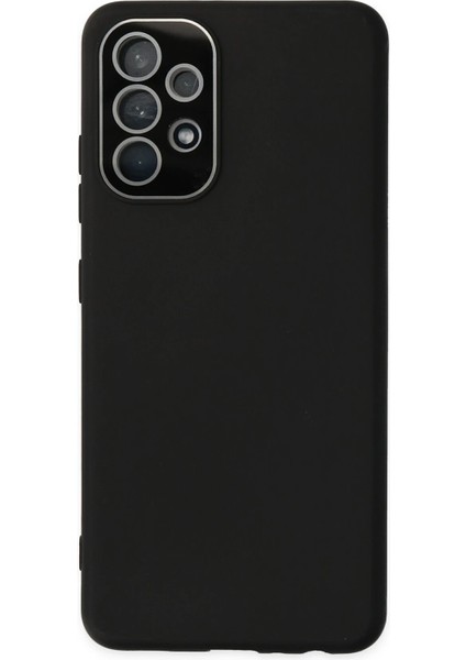 Samsung Galaxy A33 5g Kılıf Lansman Glass Kapak - Siyah Arbkd
