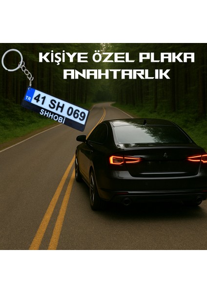 Kişiye Özel Isimli Araba Plakalık Anahtarlık - Hediyelik Kişiye Özel Tasarım