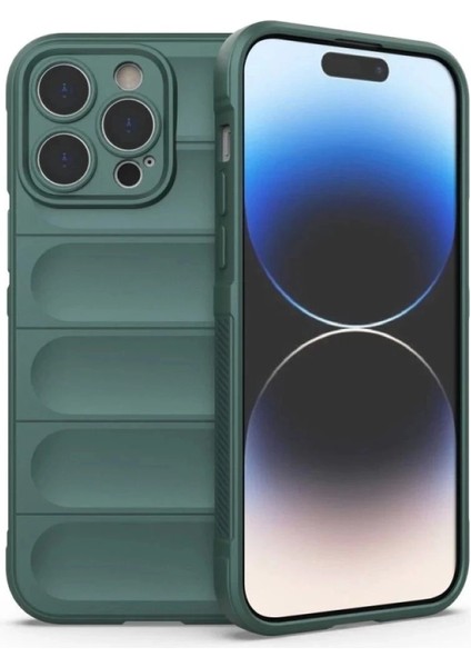 iPhone 16 Pro Max Kılıf Optimum Silikon - Koyu Yeşil