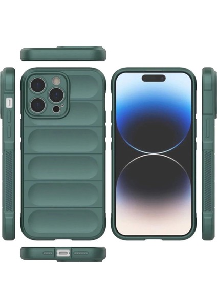 iPhone 16 Pro Max Kılıf Optimum Silikon - Koyu Yeşil modelleri