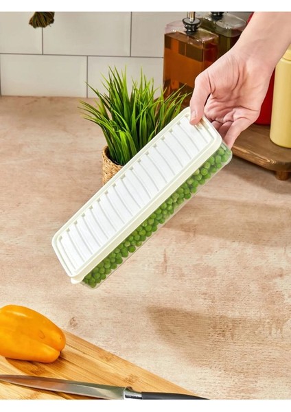 Vıtabox Buzdolabı ve Mikrodalga Saklama Kabı / Organizeri Beyaz 3 Adet (1x 2800ML- 2x 1000ML) fırsatları