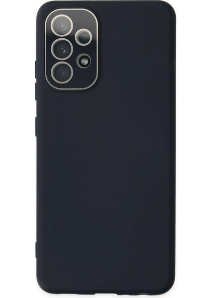 Samsung Galaxy A33 5g Kılıf Lansman Glass Kapak - Lacivert Arbkd