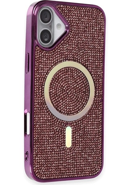 iPhone 16 Kılıf Diamond Magsafe Kapak - Derin Mor fiyatları