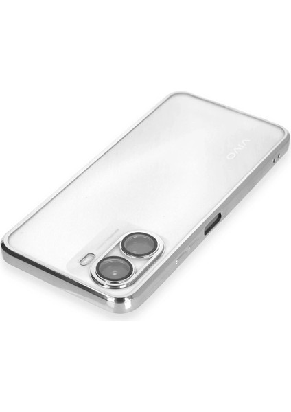 Vivo Y16 Kılıf Razer Lensli Silikon - Gümüş Arbkd modelleri