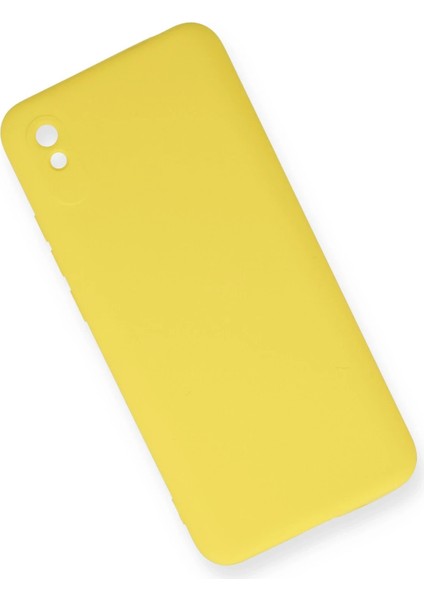 Xiaomi Redmi 9A Kılıf Nano Içi Kadife Silikon - Sarı Arbkd fiyatları