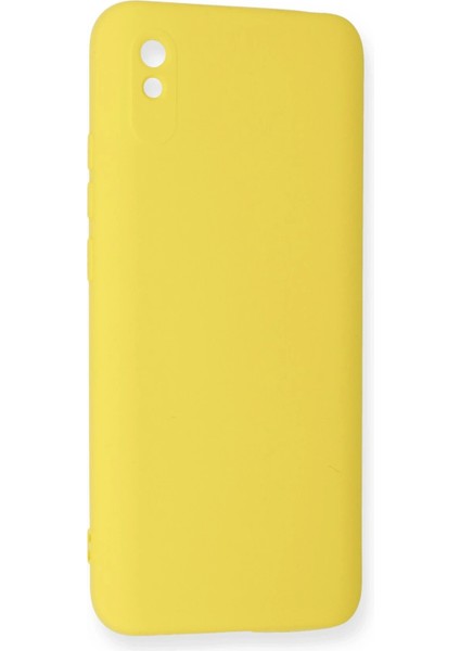 Xiaomi Redmi 9A Kılıf Nano Içi Kadife Silikon - Sarı Arbkd modelleri