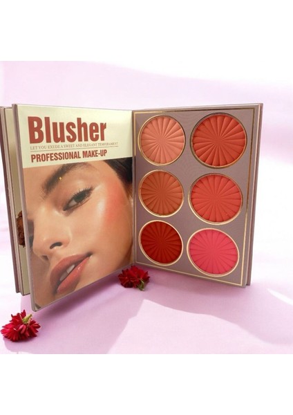 Makyaj Kitabı 5'li Palet Seti – Göz Farı, Ruj, Highlighter, Allık, modelleri
